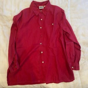 Chicos Design red button down collared shirt